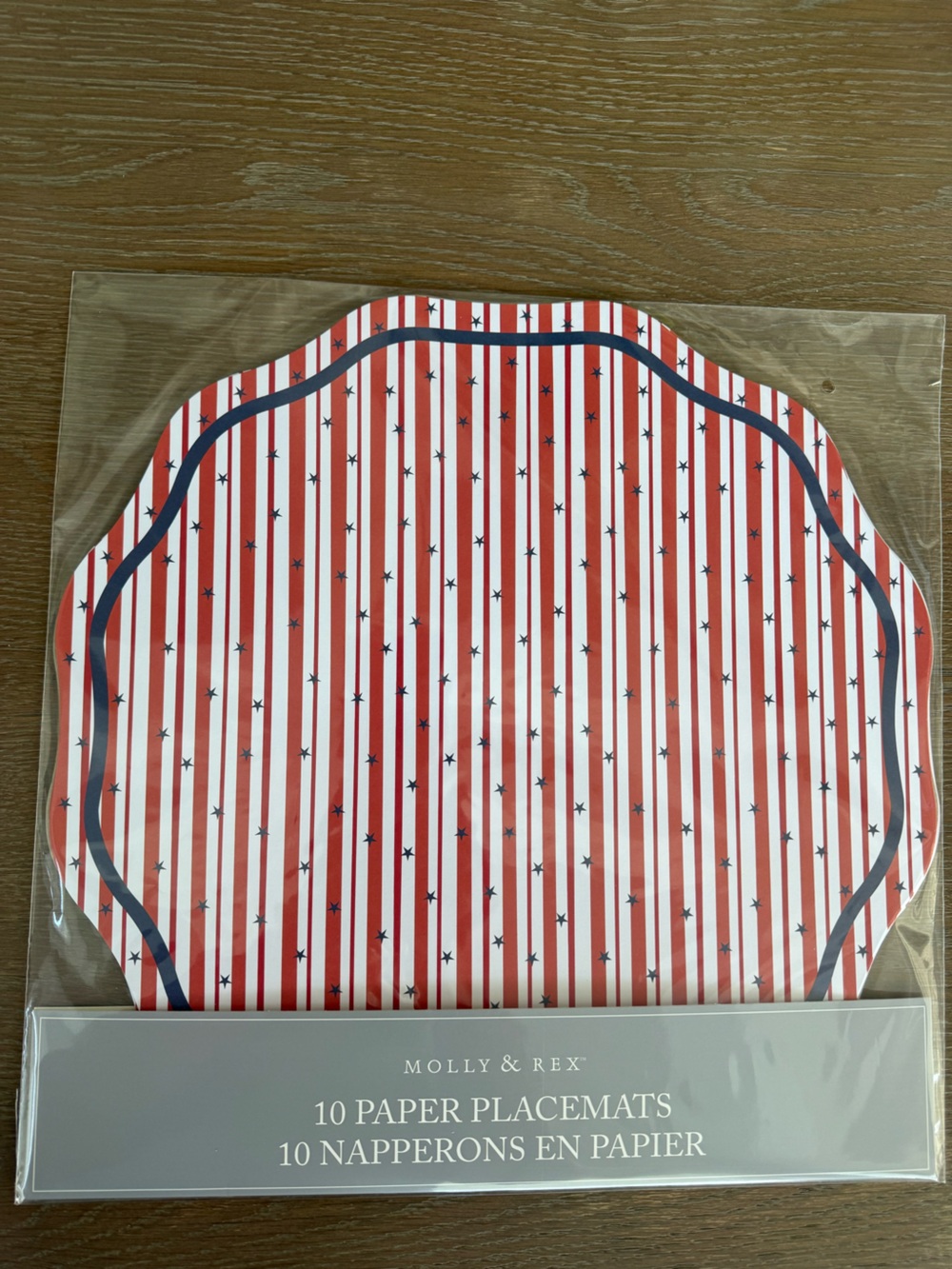 NWT Stars And Stripes Paper Placemats set of 10
